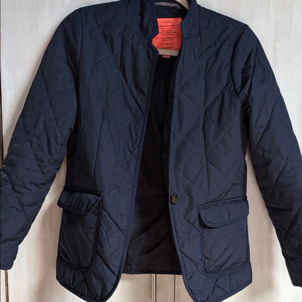J. Crew Quilted Navy Lightweight Women’s Jacket